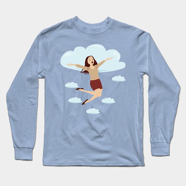 Into the clouds Long Sleeve T-Shirt by Aurealis